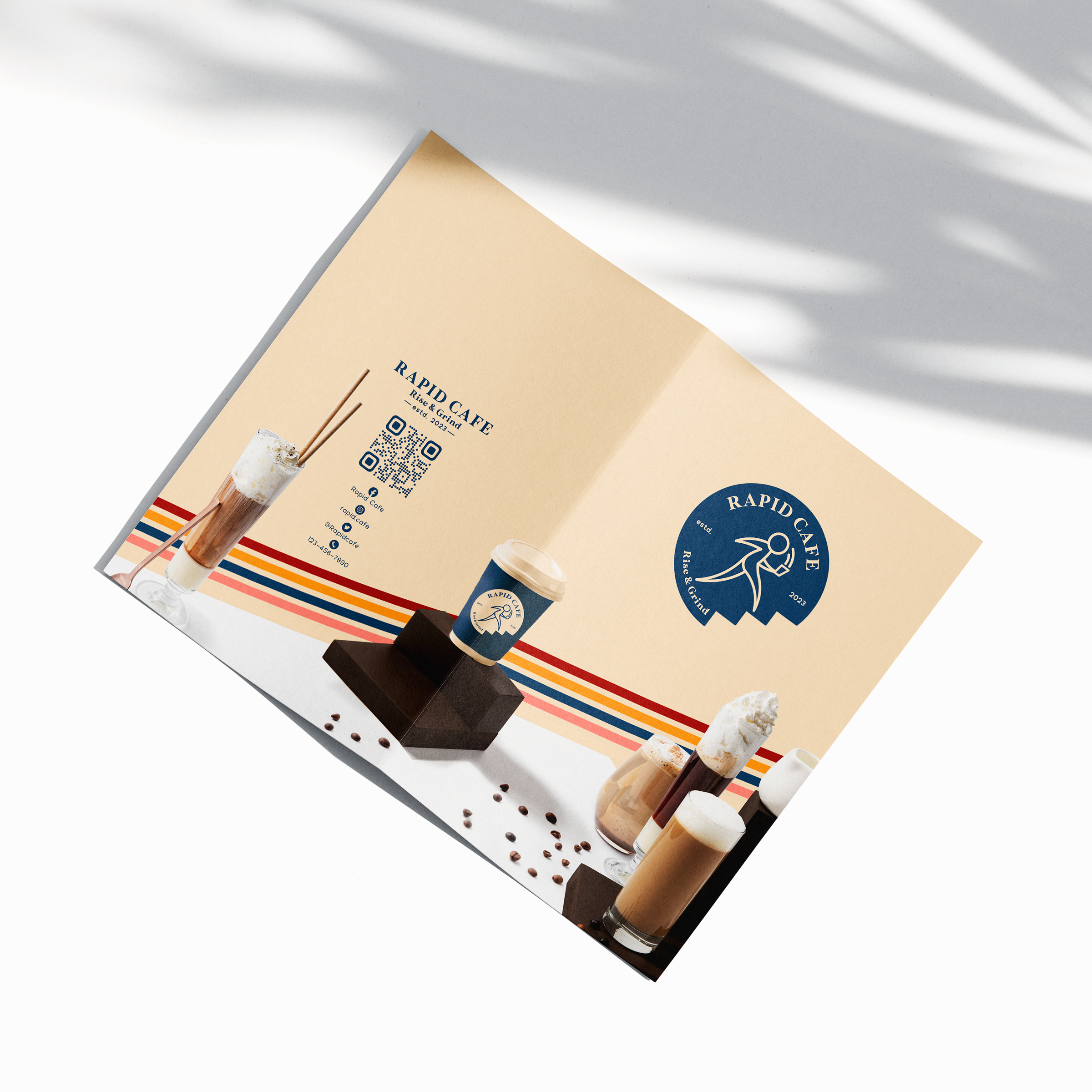 menu cover for rapid cafe