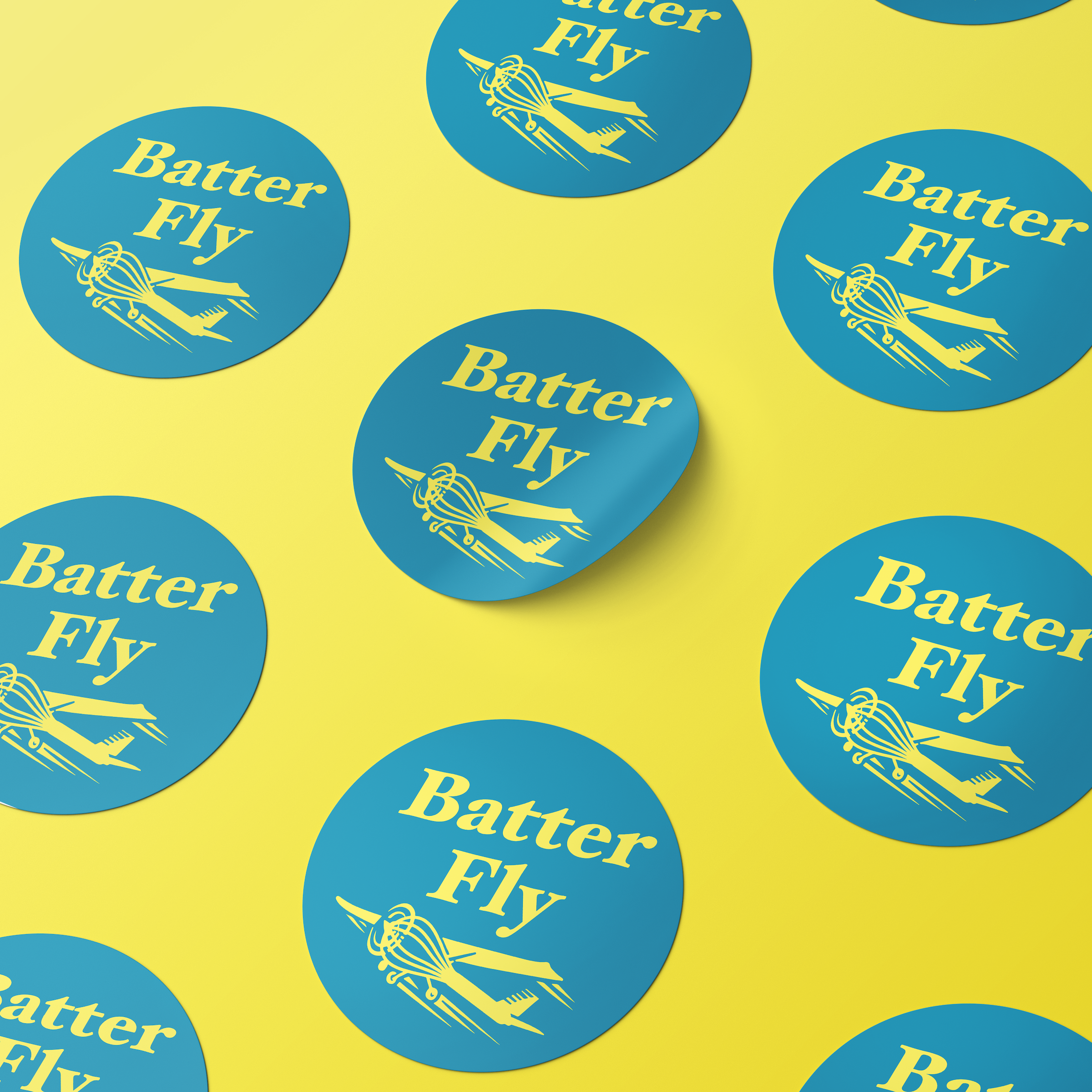 a flatlay of round stickers