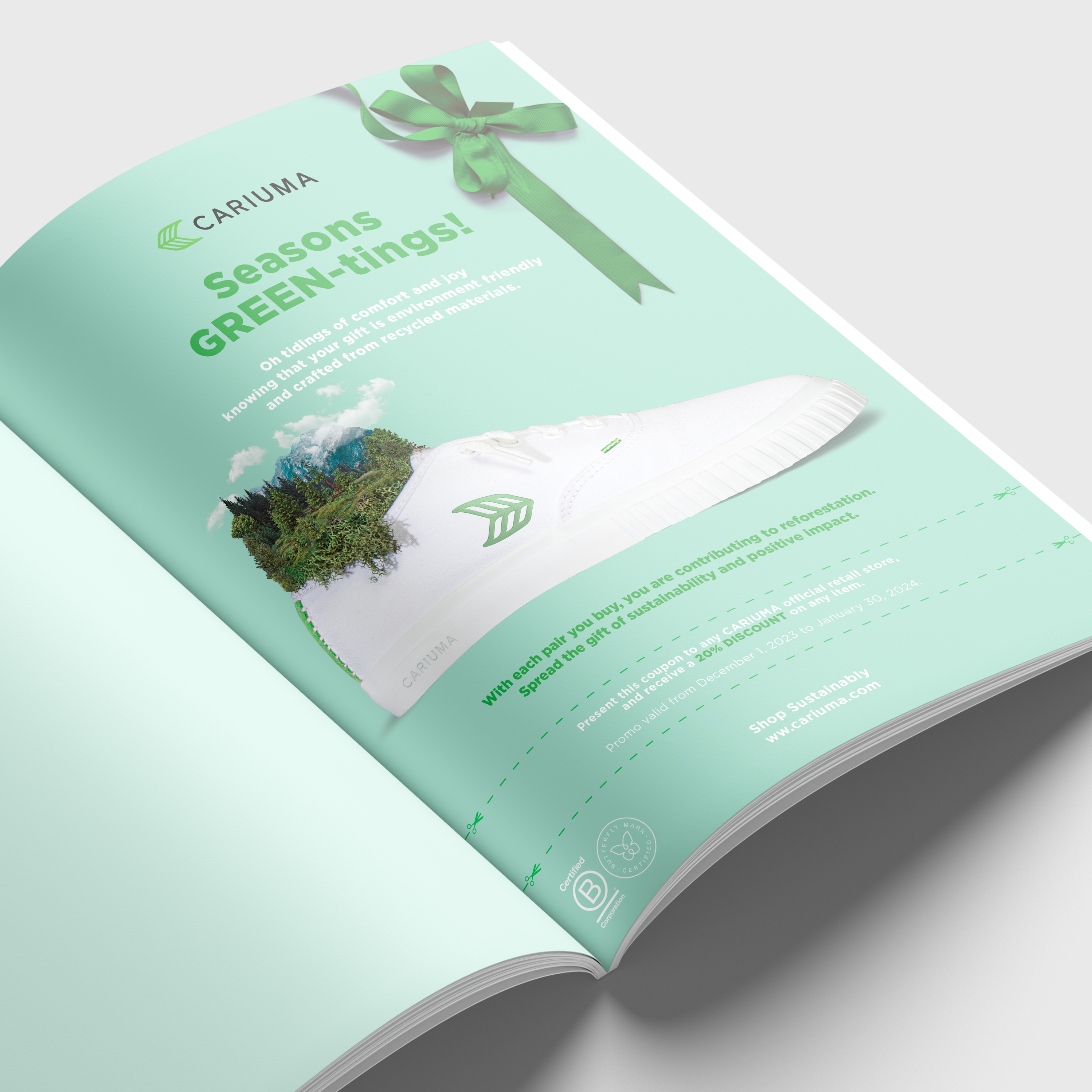 Cariuma AD Magazine Mock up