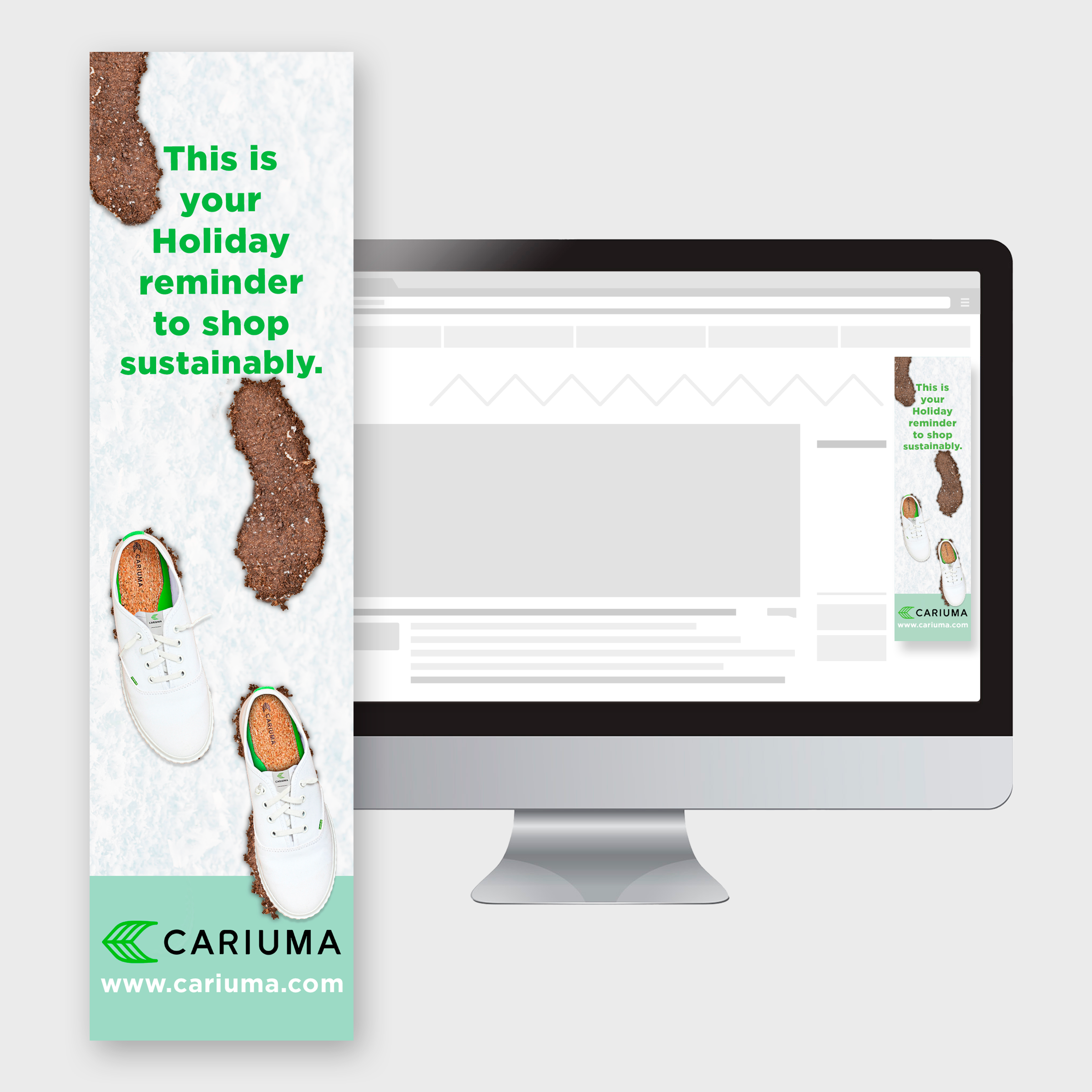 cariuma ad web mock up