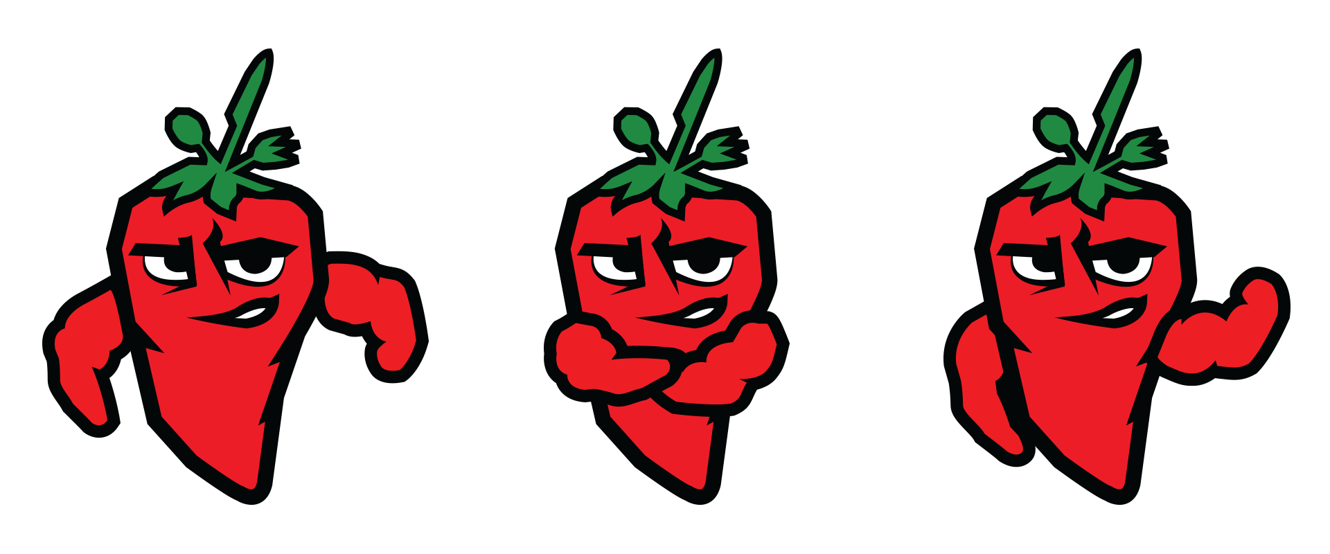 sisigainz mascot in different poses